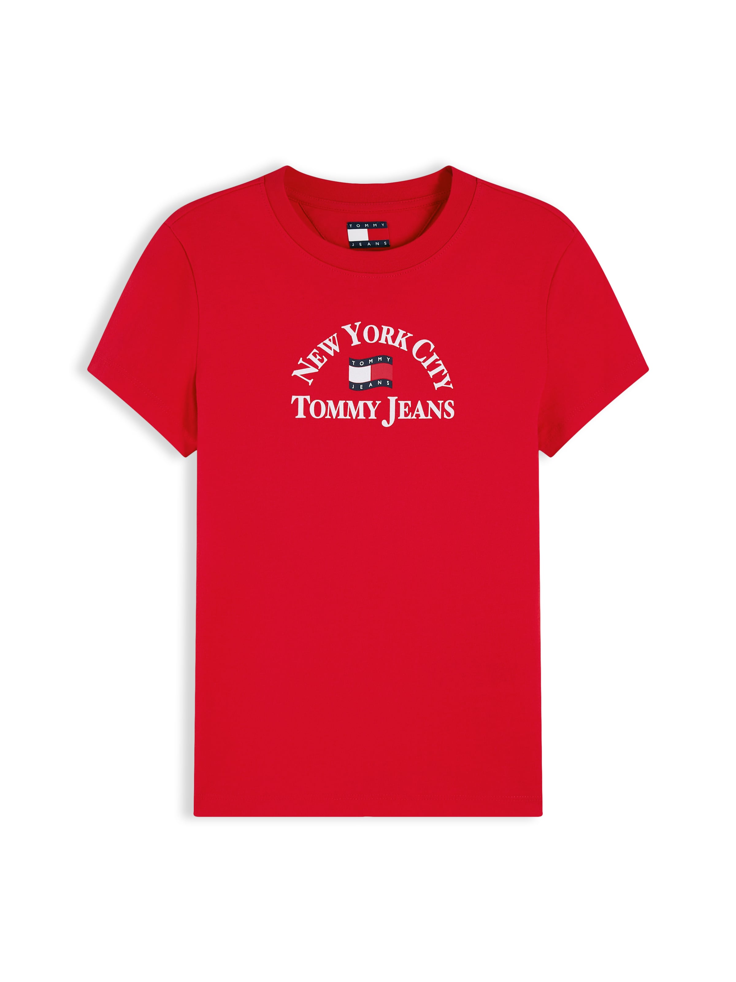 Tommy Jeans - Camisa em vermelho: frente