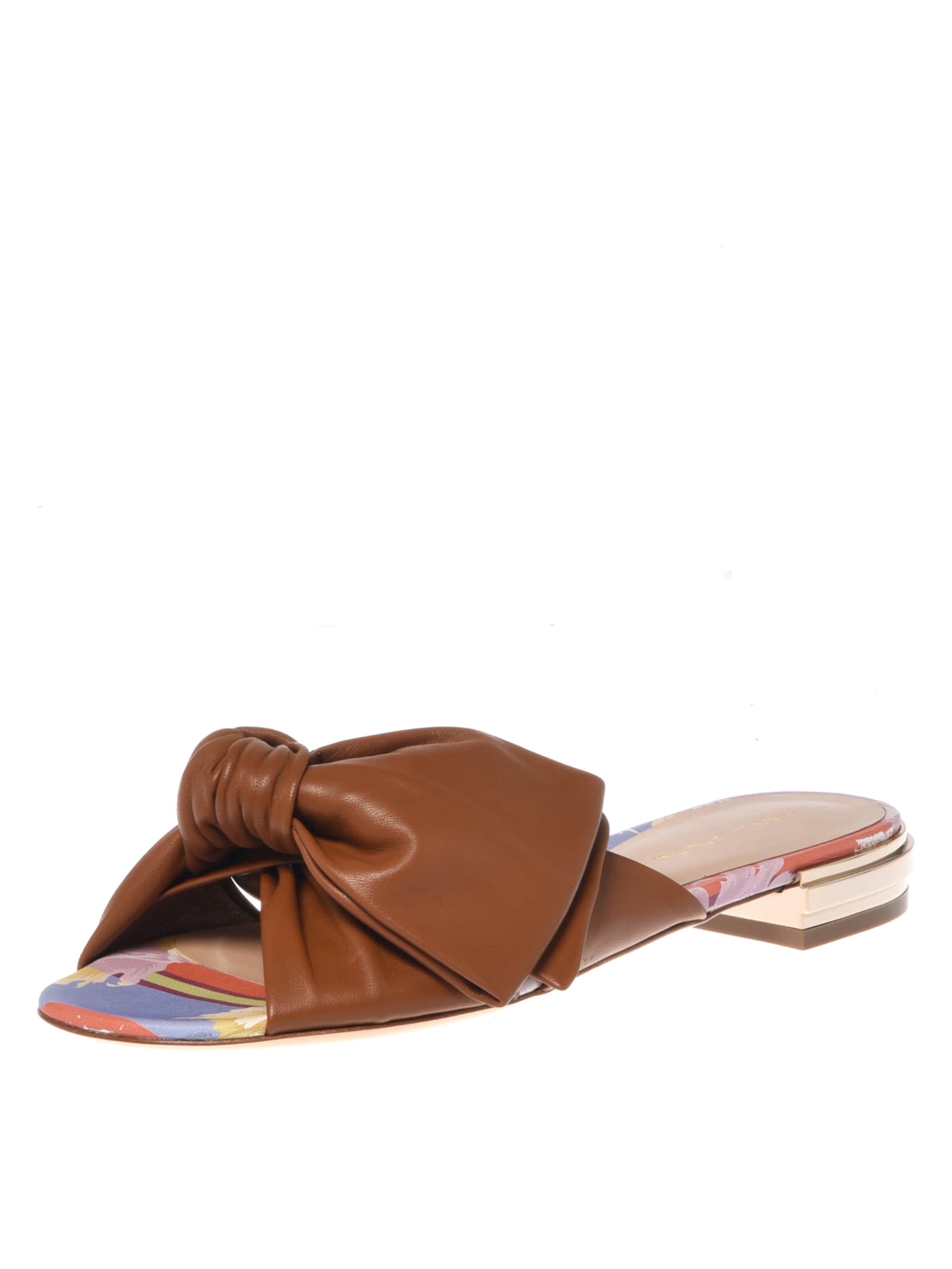 BALDININI Mules in Brown: front