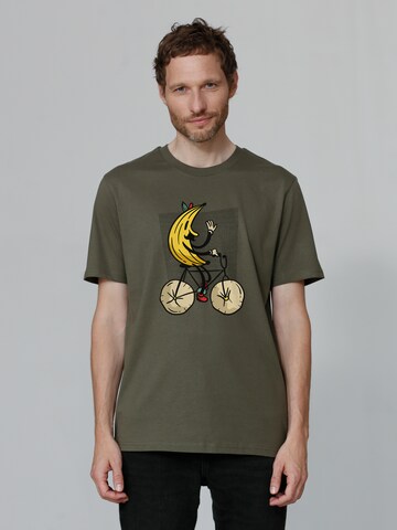 T-Shirt ' Banana Rider ' Watapparel en vert : devant