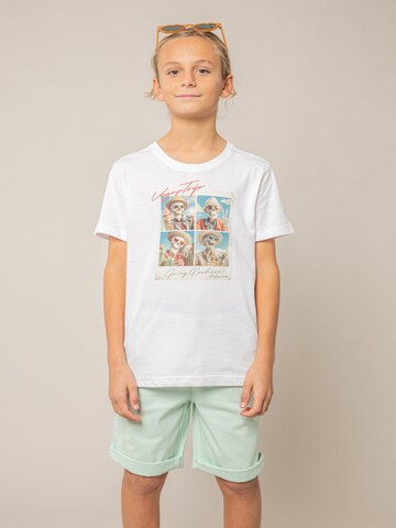 T-Shirt 'Manito' Deeluxe en blanc : devant