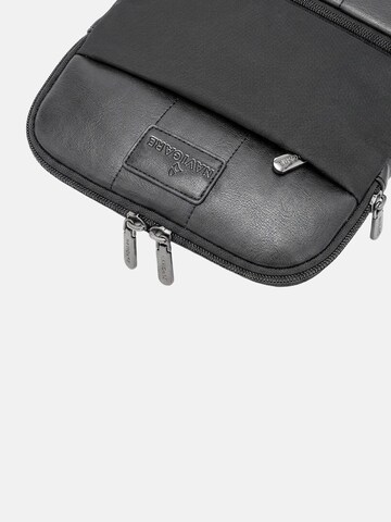 Borsa a tracolla 'Borsa a Tracolla Uomo Navigare - Poliestere Chiusura Zip' di Navigare in nero