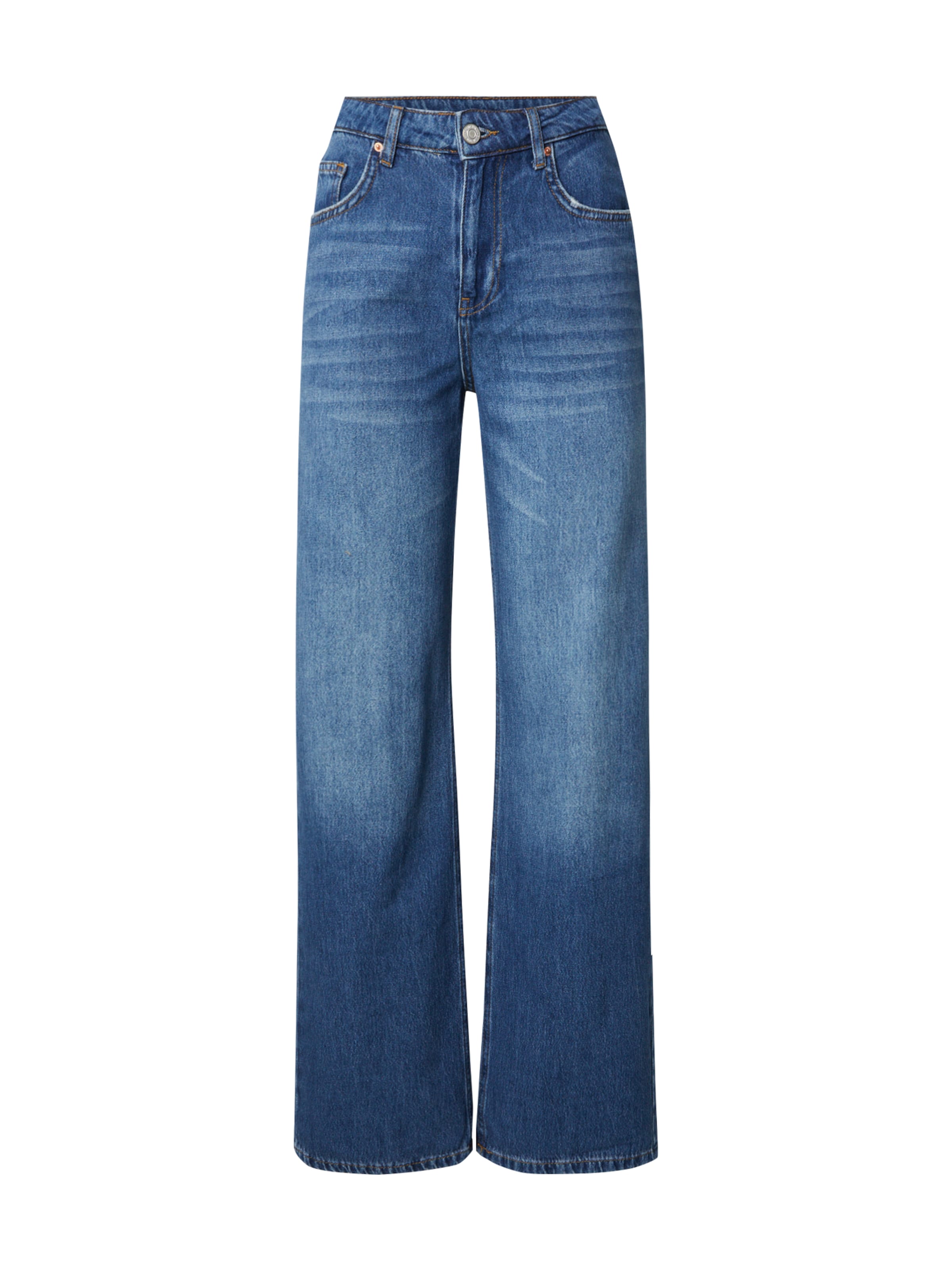 Trendyol Широки крачоли Дънки в синьо: отпред