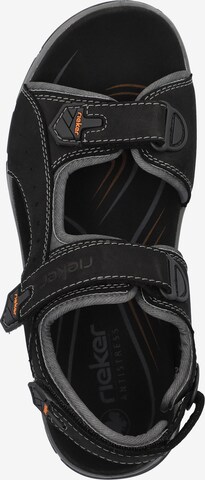 Rieker Hiking Sandals in Black