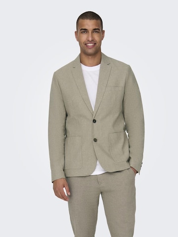 Only & Sons Slim fit Business Blazer 'EVE' in Grey