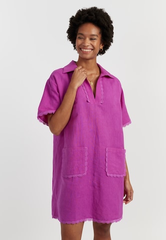 Robe-chemise Chinti & Parker en rose : devant