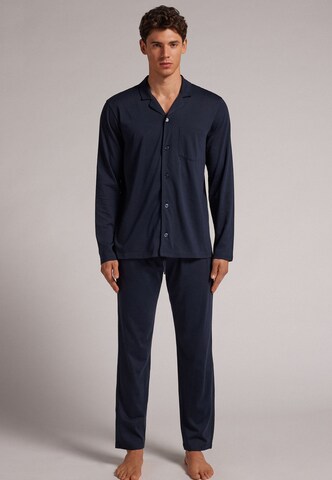 IUMAN Intimissimi Uomo Pyjama in Blau: Vorderseite