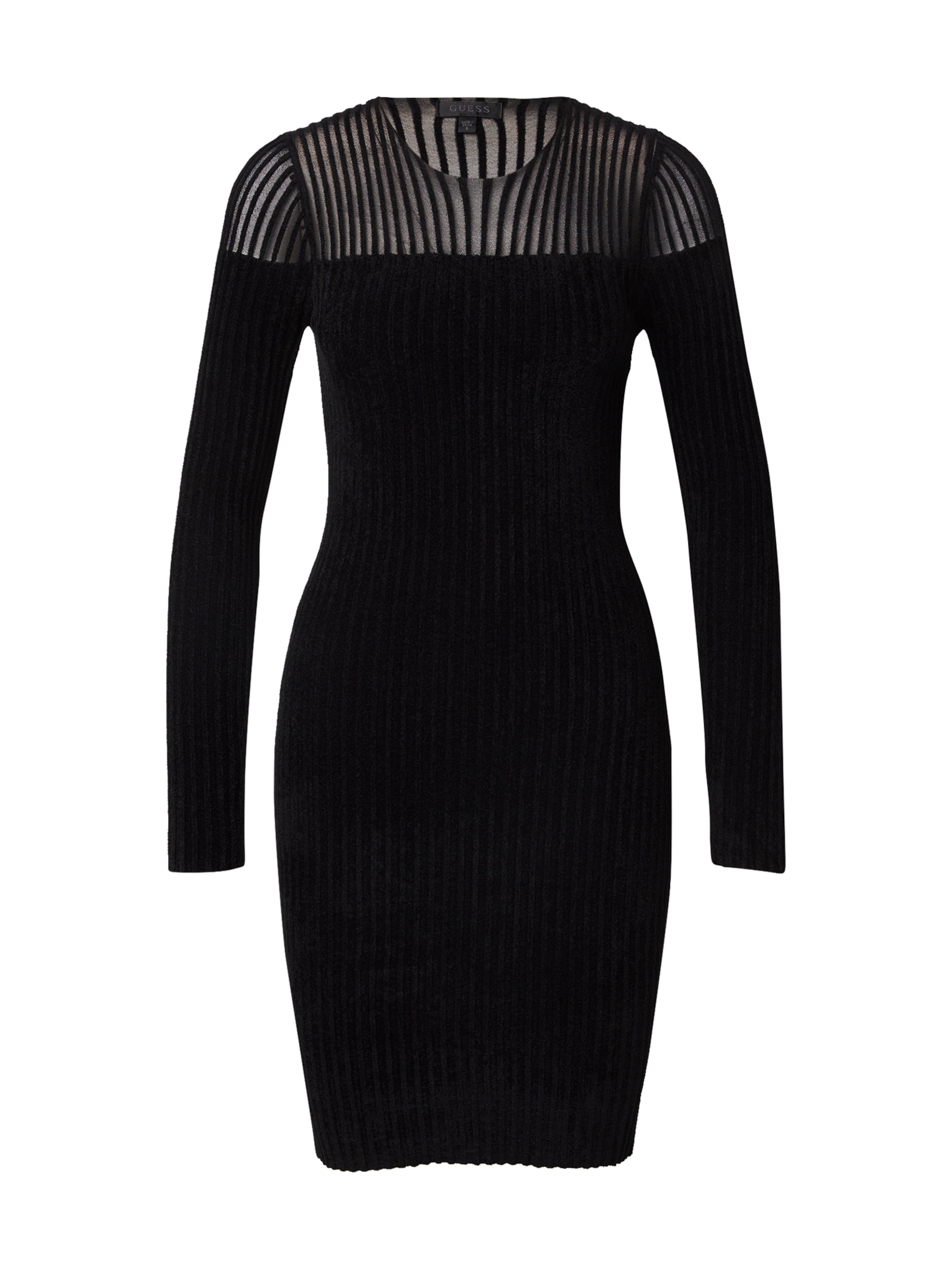 GUESS Gebreide jurk 'ROWENA' in Zwart: voorkant