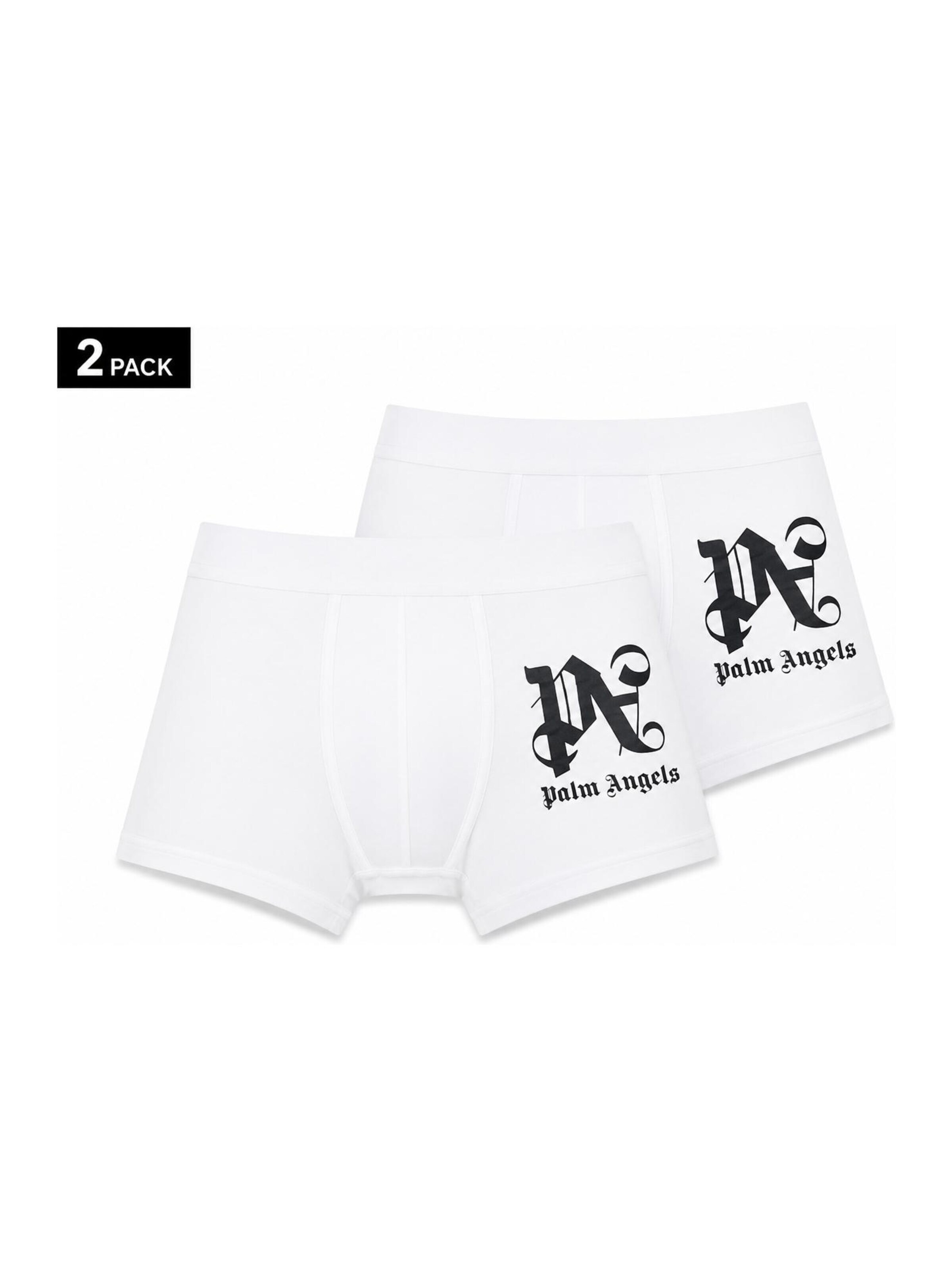 Boxer di Palm Angels in bianco: frontale