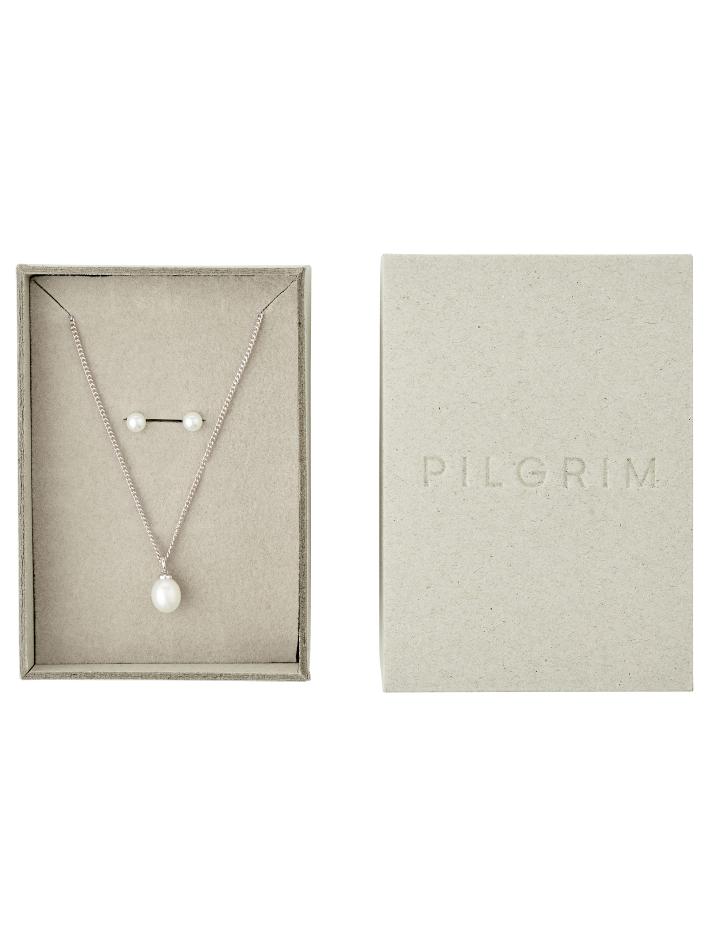 Pilgrim Σετ κοσμημάτων 'Evena' σε ασημί
