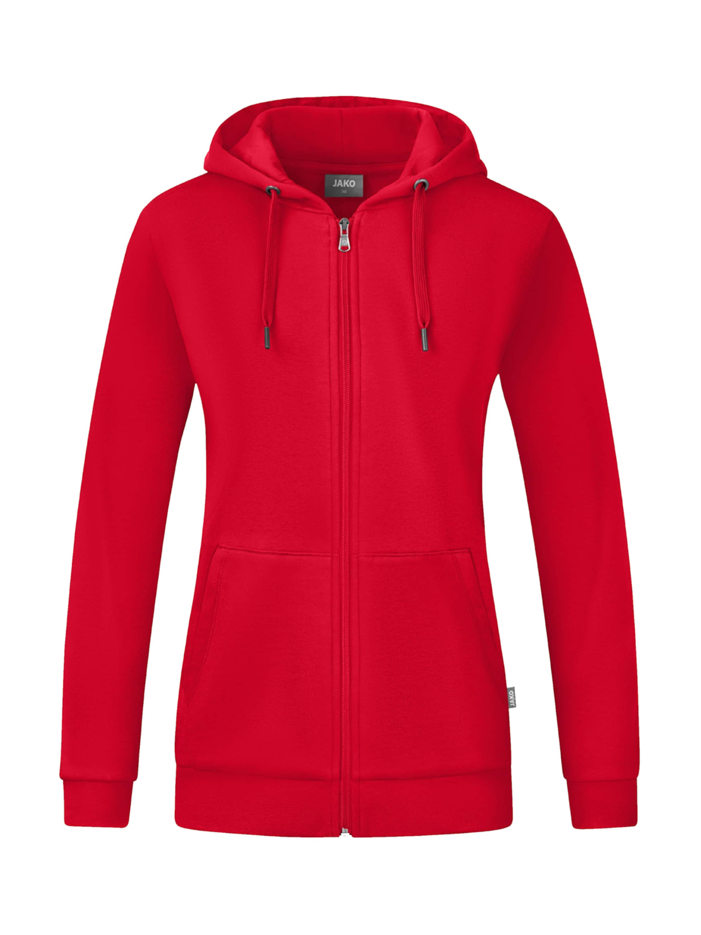 JAKO Sportsweatjacke in Rot: Vorderseite