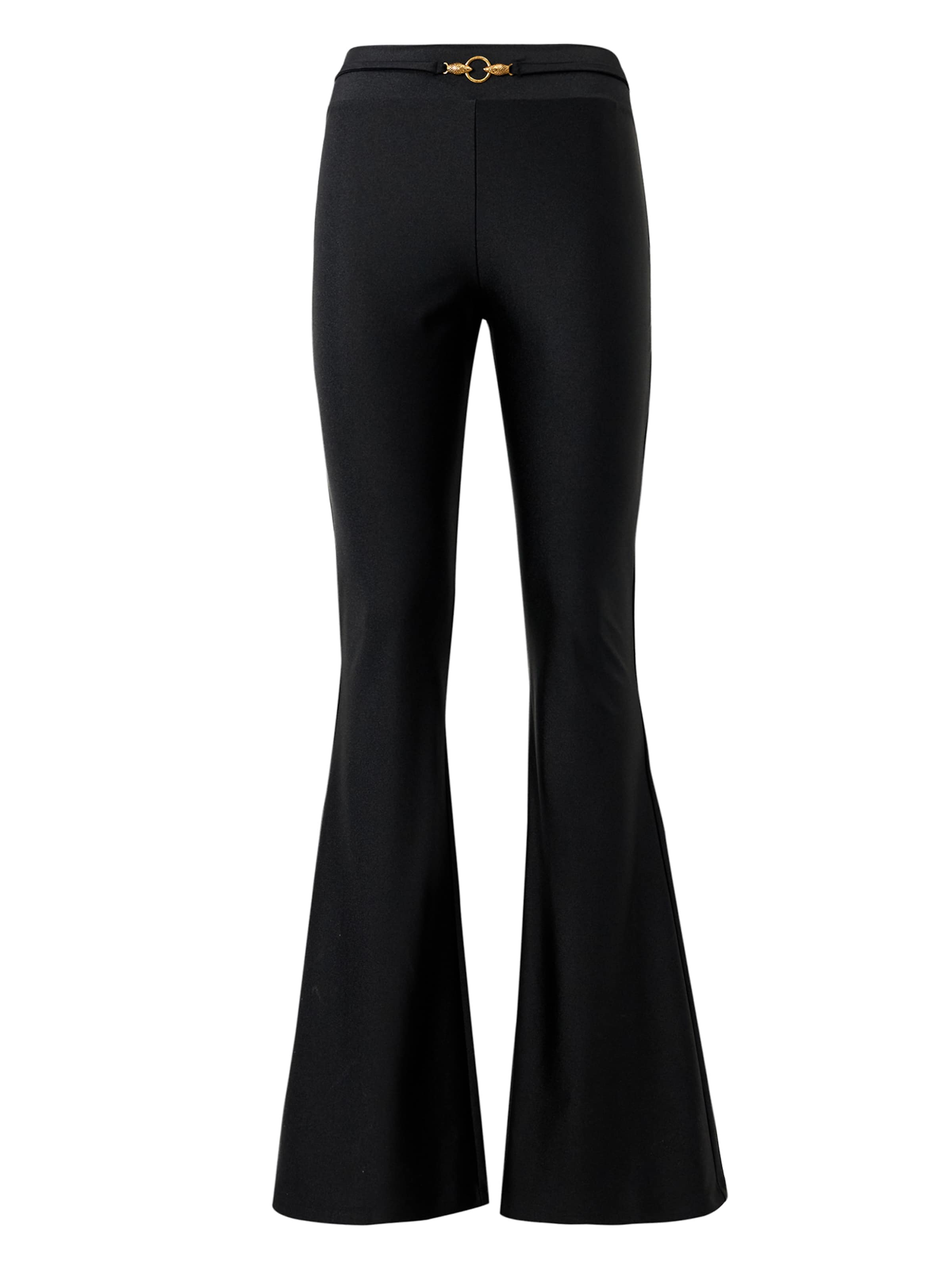 Just Cavalli Zvonový Kalhoty – černá: přední strana