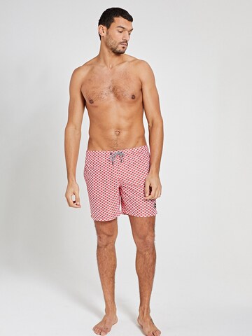 Shorts de bain 'Kite Tile' Shiwi en rouge