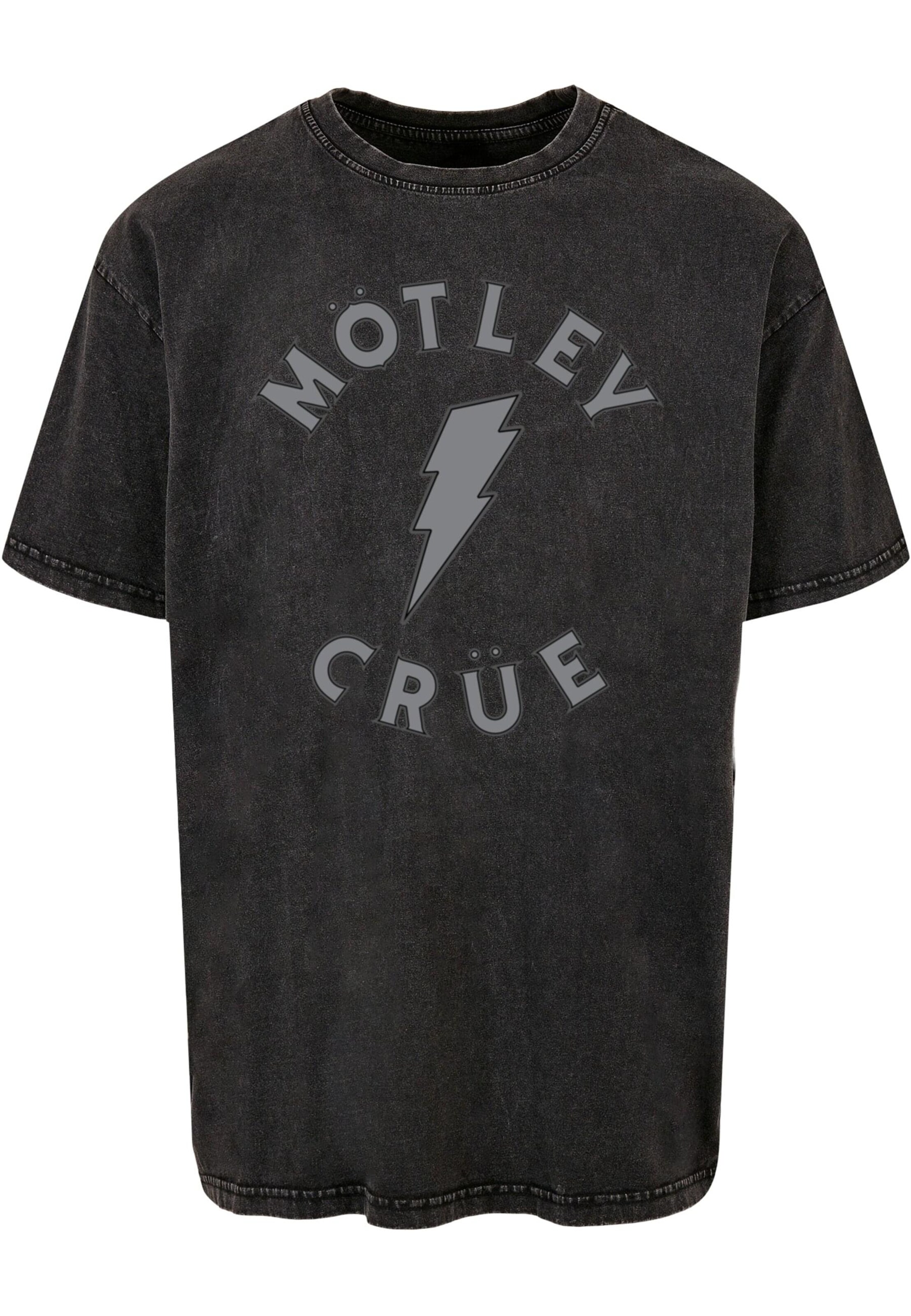 Merchcode T-Shirt 'Motley Crue - Bolt World Tour' in Schwarz: Vorderseite