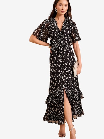 love & roses Skjortklänning i svart: framsida