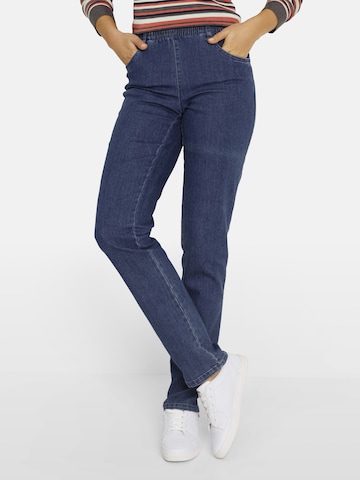bonprix Tapered Jeans in Blau: Vorderseite