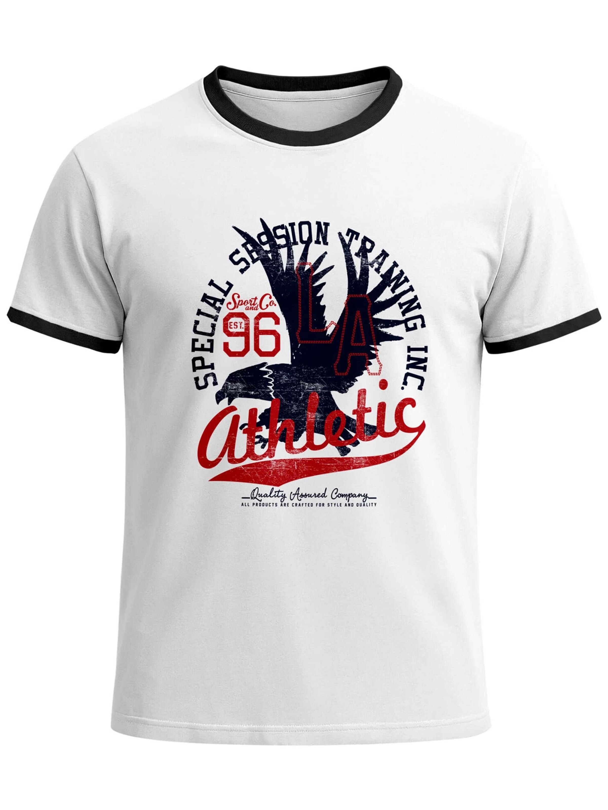 Neverless Shirt 'Eagle Athletic' in Black: front