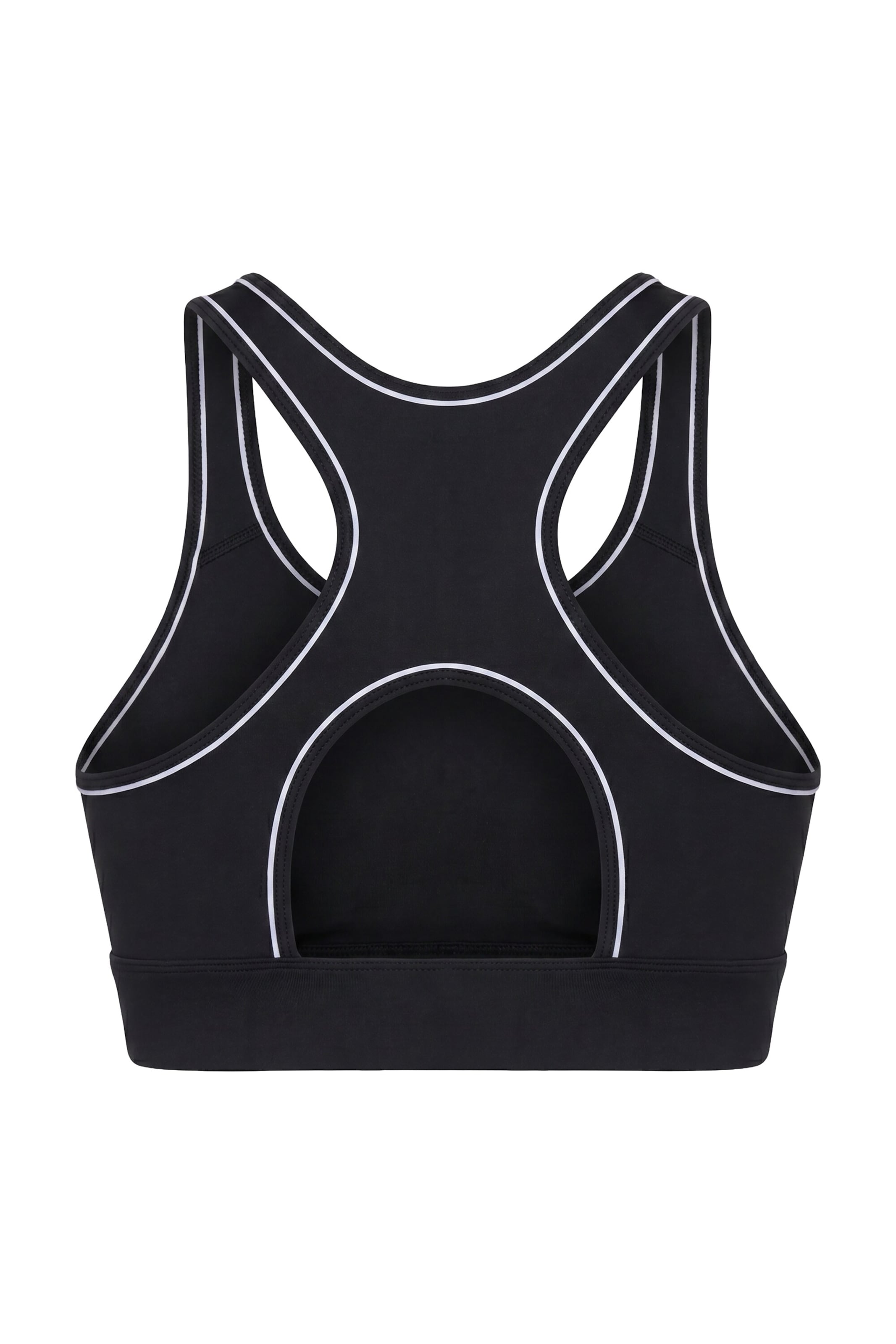 Ulla Popken Bustier Sport bh in Zwart