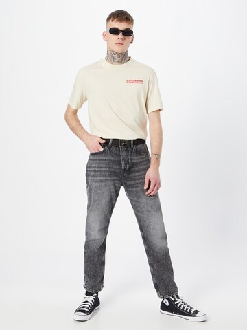 SCOTCH & SODA Shirt 'Cassette Artwork' in Beige