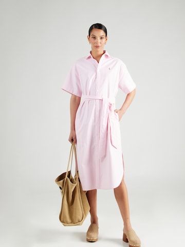 Polo Ralph Lauren Blousejurk in Roze: voorkant