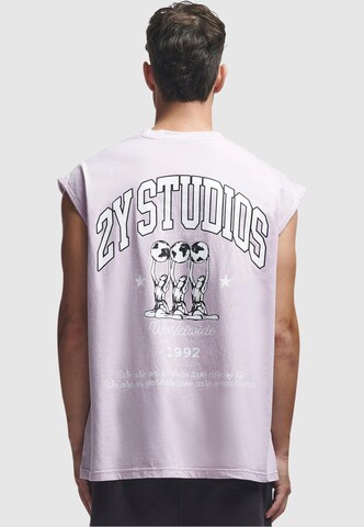2Y Studios Shirt 'Globus' in Purple