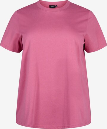 T-shirt 'VCHARLIN' Zizzi en rose : devant