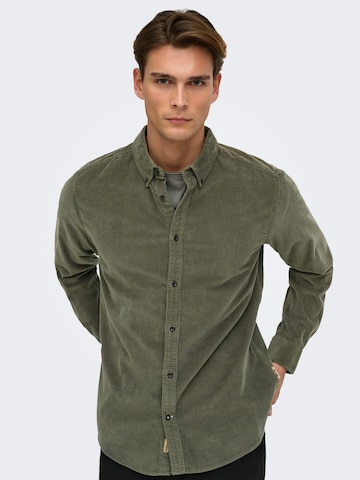 Only & Sons Рубашка 'Michael' в Зеленый