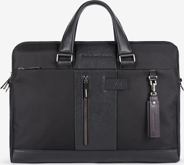 Piquadro Document Bag in Black: front