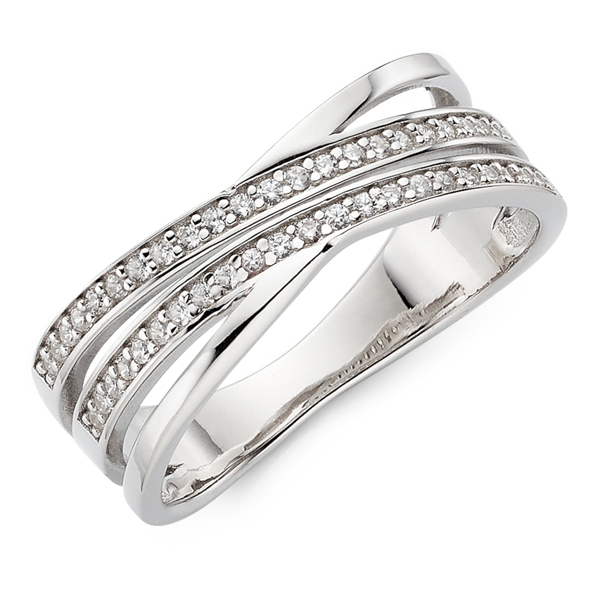 Aniston Ring in Silver: front