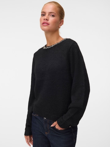 VERO MODA Sveter 'VMNOVAH' - Čierna: predná strana