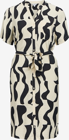 OBJECT Blousejurk in Beige: voorkant