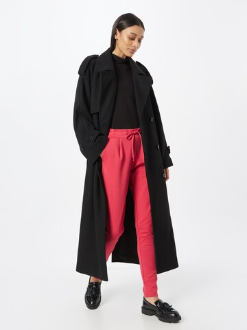ICHI - Tapered Pantalón chino 'KATE PA2' en rojo