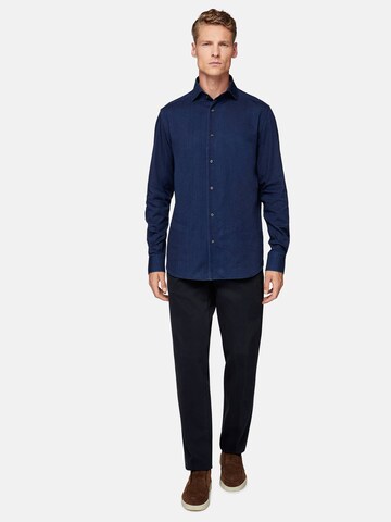 Boggi Milano Regular Fit Hemd in Blau