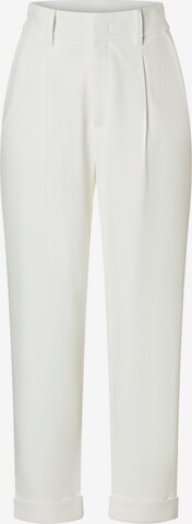 MAC Pleat-Front Pants in White: front