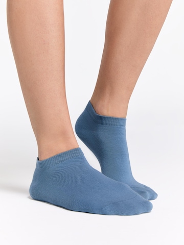 Albero Natur Füßlinge 'Bio-Baumwoll-Sneakersocken Unisex - 2er Pack'‌‌‌ in Blau