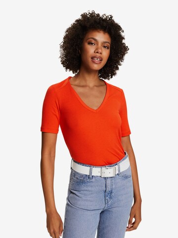 T-shirt ESPRIT en orange : devant