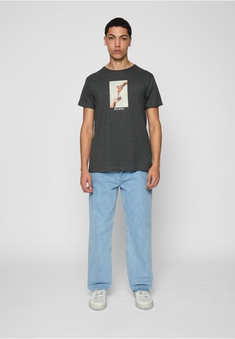 MT Men Shirt 'God Given Pizza' in Grey