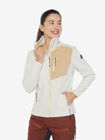 ICEPEAK Athletic Zip-Up Hoodie 'Mears' in White: front