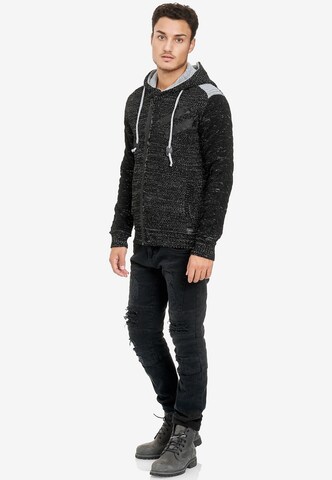 Rusty Neal Knit Cardigan in Black