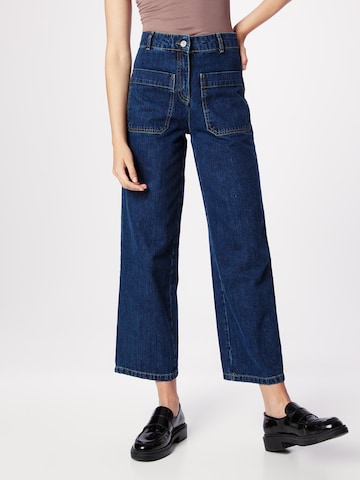 Wide leg Jeans 'Halias' de la Vanessa Bruno pe albastru: față