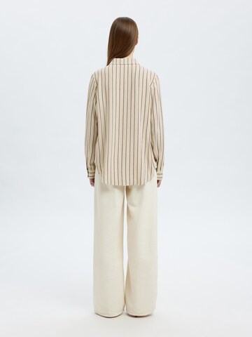 SELECTED FEMME Blouse 'SLFVIVA' in Beige