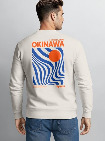 Neverless Sweatshirt 'Okinawa' in Beige