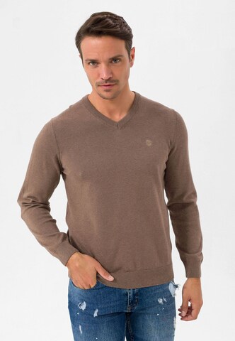 Jimmy Sanders Sweater in Brown: front