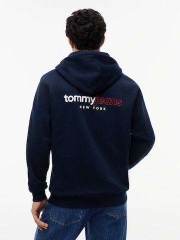 Tommy Jeans Sweat jacket 'DNA' in Blue: front