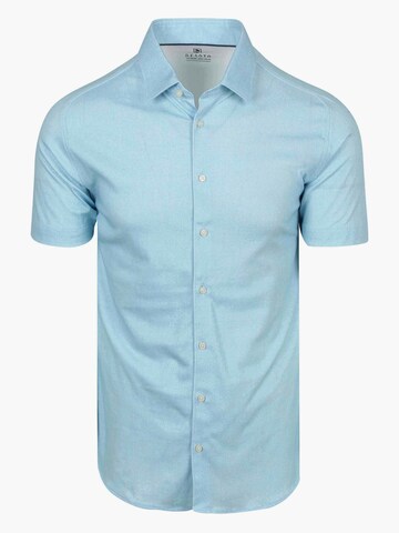 DESOTO Button Up Shirt in Blue: front