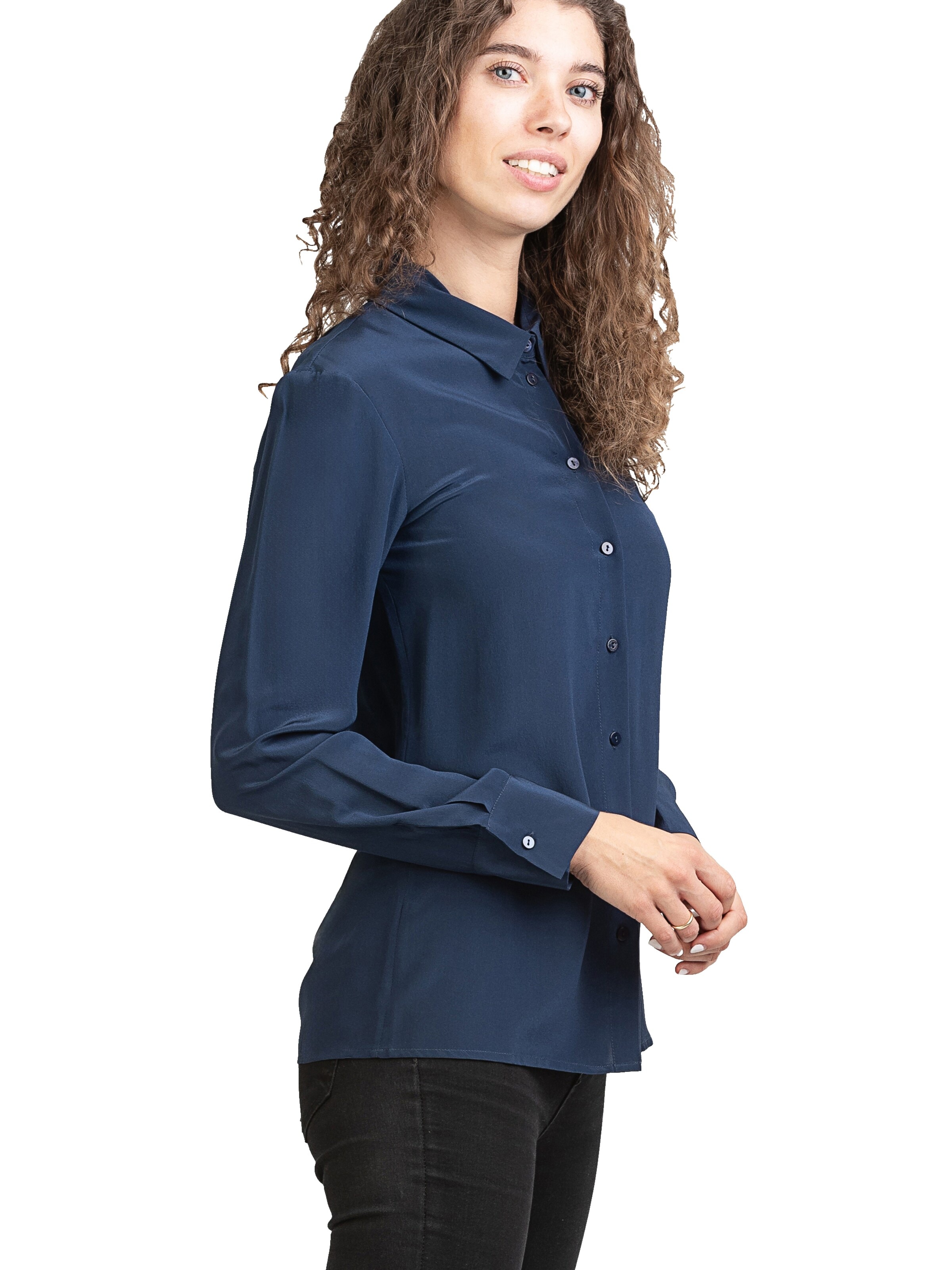 Posh Gear - Blusa 'Seidenbluse Collettoseta' en azul