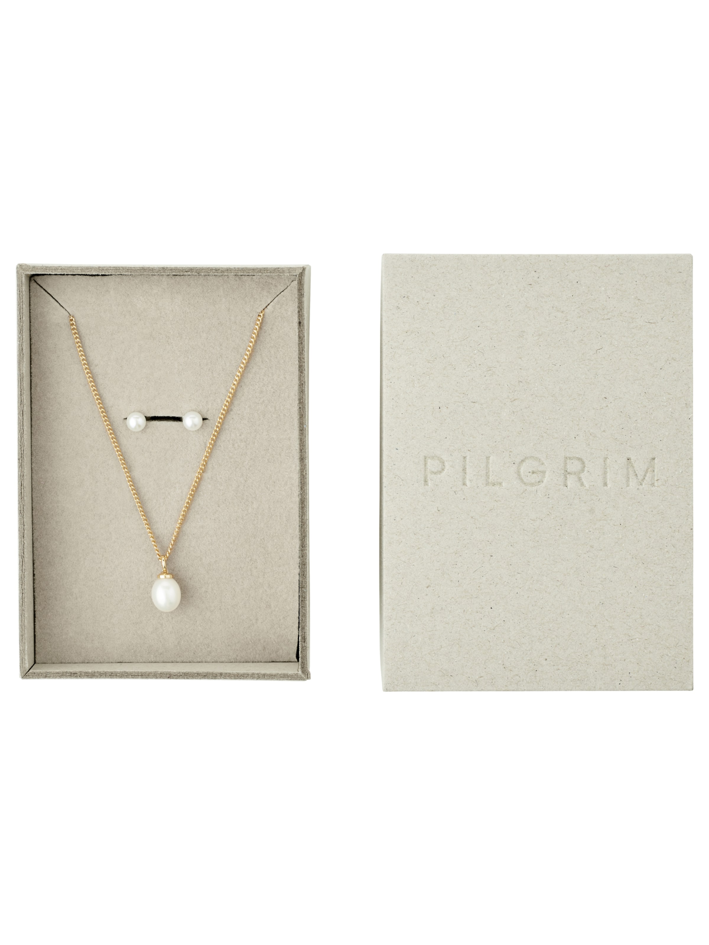 Pilgrim - Conjunto de joyería 'Evena' en oro: frente