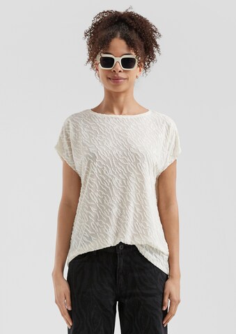 QS Shirt in Weiß: Vorderseite