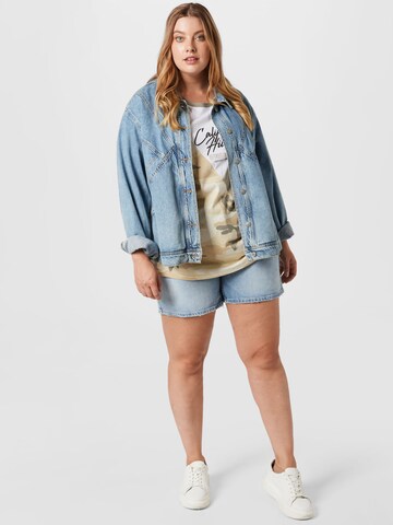 River Island Plus Regular Jeans in Blue