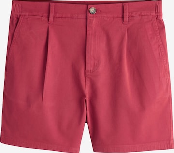 Next - regular Pantalón plisado en rojo: frente