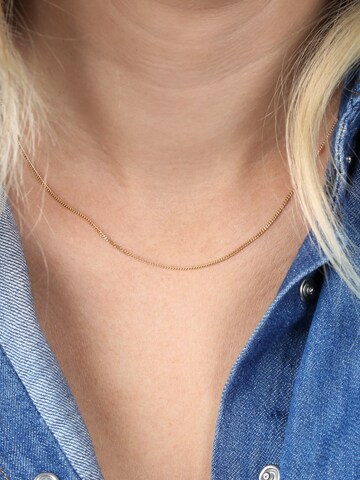 Lucardi Necklace 'Basic' in Gold: front